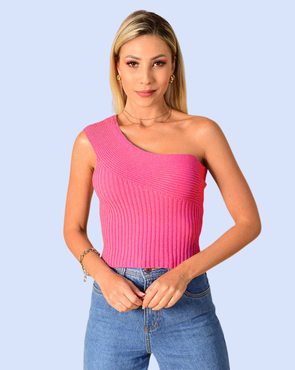 Blusa de Tricot Cropped Mula Manca