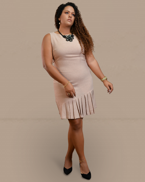Vestido Tubinho Com Franzido